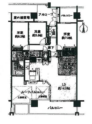 サンマンションアトレ高蔵寺駅前 15階 4LDK 賃貸物件詳細