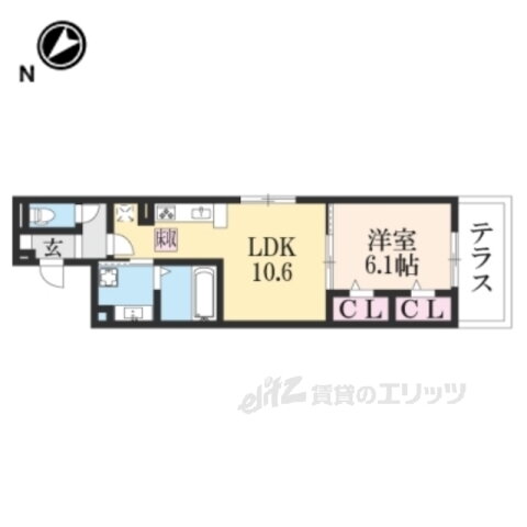 京都府京都市右京区太秦和泉式部町 花園駅 1LDK アパート 賃貸物件詳細