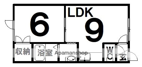 北海道釧路市浪花町７ 釧路駅 1LDK アパート 賃貸物件詳細
