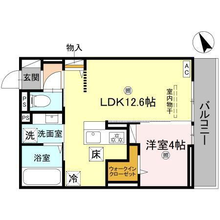 Ｄ－ＰＬＡＣＥ町坪 1階 1LDK 賃貸物件詳細