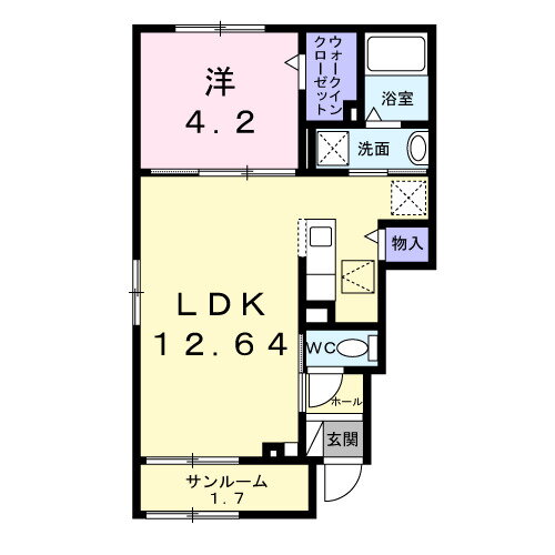 兵庫県姫路市野里 京口駅 1LDK アパート 賃貸物件詳細