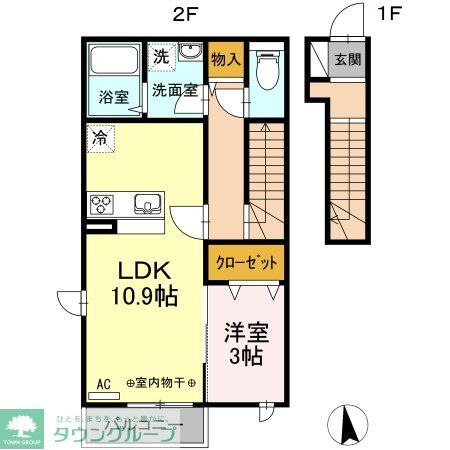 カサ・ベルデ 2階 1LDK 賃貸物件詳細