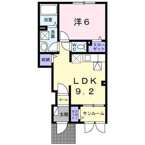 マハロＡ 1階 1LDK 賃貸物件詳細