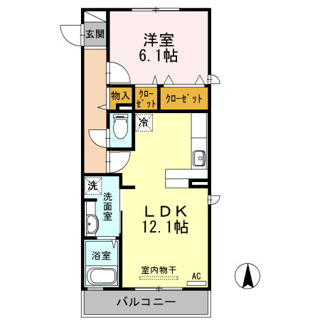 徳島県徳島市蔵本元町２ 蔵本駅 1LDK マンション 賃貸物件詳細