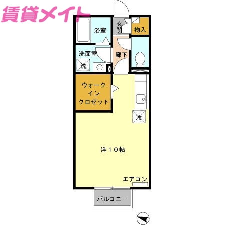 三重県津市一志町八太 川合高岡駅 ワンルーム アパート 賃貸物件詳細