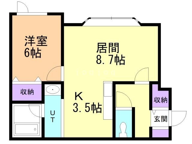 北海道旭川市近文町２５ 1LDK アパート 賃貸物件詳細