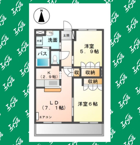 愛知県常滑市新田町３ 榎戸駅 2LDK アパート 賃貸物件詳細