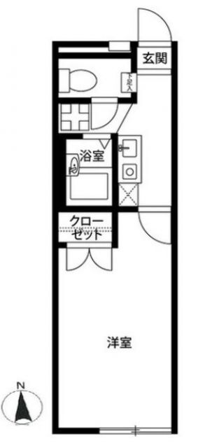 神奈川県厚木市下荻野 本厚木駅 1K アパート 賃貸物件詳細