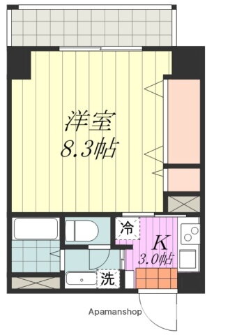 愛媛県松山市辻町 宮田町駅 1K マンション 賃貸物件詳細