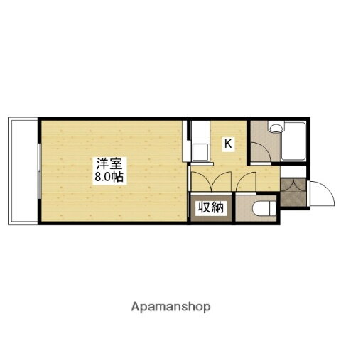 ＡＲＣナカシマ壱番館 2階 1K 賃貸物件詳細