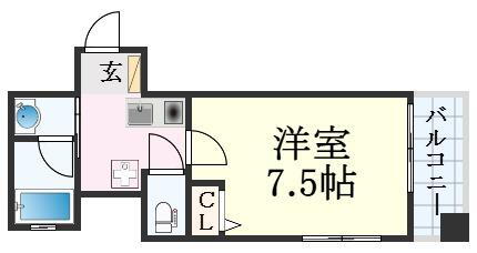 大阪府大阪市福島区海老江７ 海老江駅 1K マンション 賃貸物件詳細