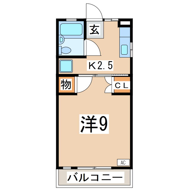 福島県郡山市開成２ 郡山駅 1K アパート 賃貸物件詳細