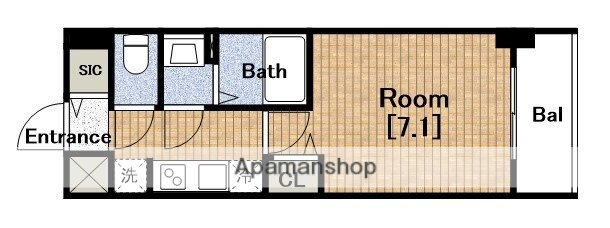 大阪府大阪市浪速区塩草３ ＪＲ難波駅 1K マンション 賃貸物件詳細