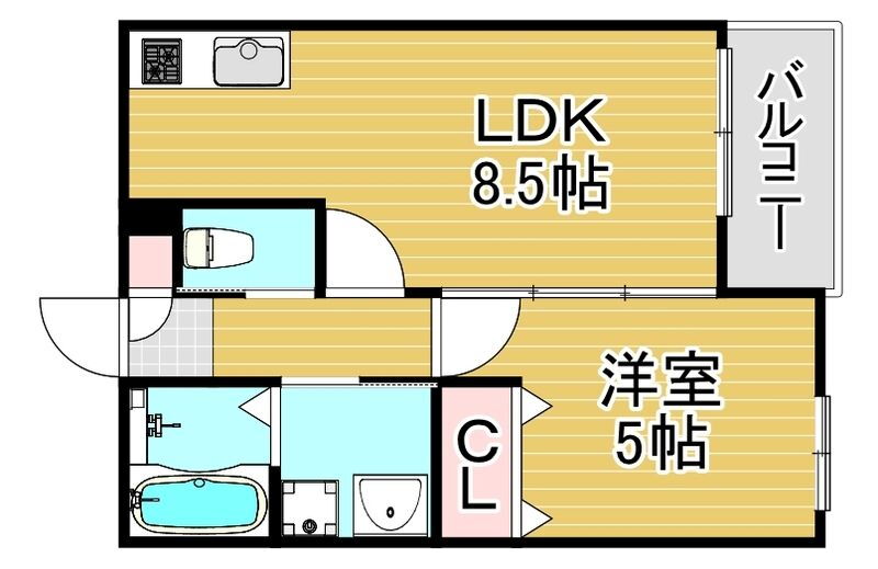 福岡県福岡市東区香椎駅前３ 香椎駅 1LDK アパート 賃貸物件詳細