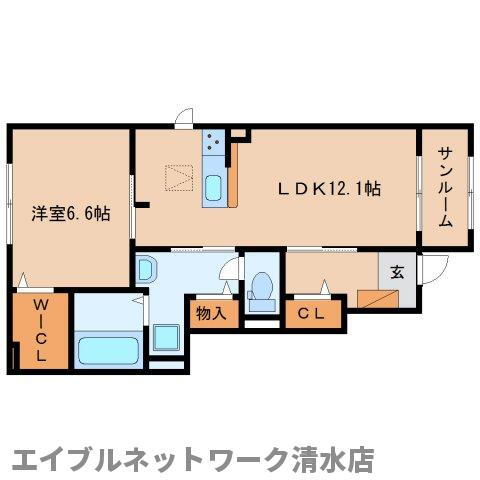 静岡県静岡市清水区北脇新田 清水駅 1LDK アパート 賃貸物件詳細