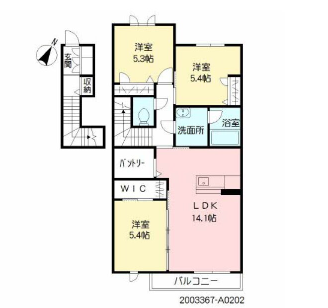 福岡県行橋市行事１ 行橋駅 3LDK アパート 賃貸物件詳細