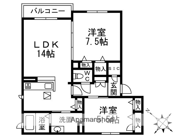 大阪府大阪市東淀川区大道南３ だいどう豊里駅 2LDK マンション 賃貸物件詳細