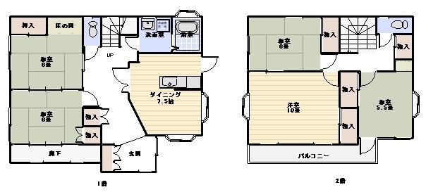 潮見台斉藤戸建て（勿来町四沢潮見台） 5DK 賃貸物件詳細