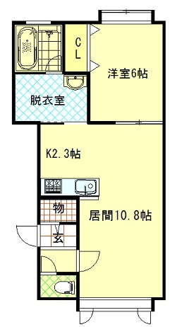 北海道旭川市東光十一条２ 旭川四条駅 1LDK アパート 賃貸物件詳細