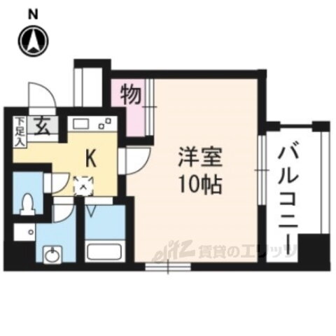 京都府京都市下京区観喜寺町 丹波口駅 1K マンション 賃貸物件詳細