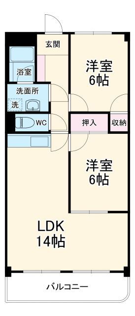 愛知県北名古屋市徳重生田 徳重・名古屋芸大駅 2LDK マンション 賃貸物件詳細