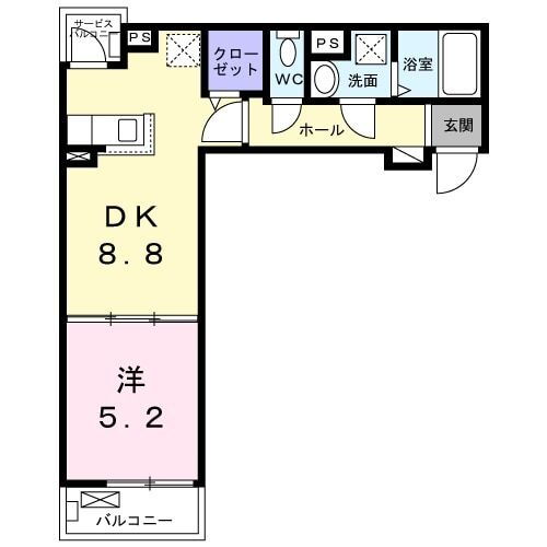 大阪府泉佐野市中町２ 泉佐野駅 1LDK アパート 賃貸物件詳細