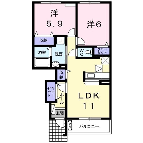 愛知県蒲郡市竹谷町七反 三河塩津駅 2LDK アパート 賃貸物件詳細