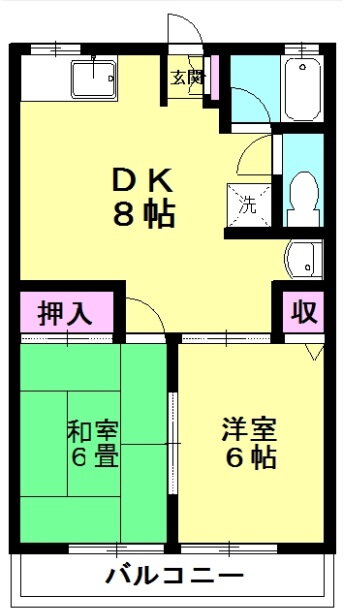 埼玉県本庄市けや木１ 本庄駅 2DK アパート 賃貸物件詳細