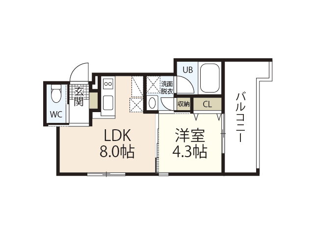 広島県広島市中区江波二本松１ 江波駅 1LDK マンション 賃貸物件詳細