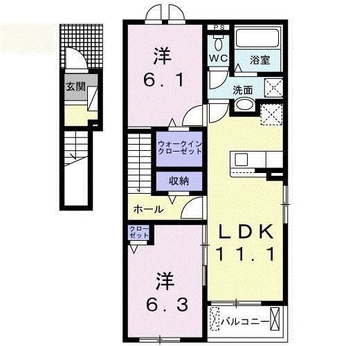 茨城県つくばみらい市伊奈東 みらい平駅 2LDK アパート 賃貸物件詳細
