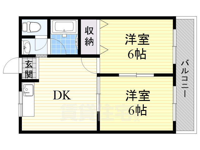 大阪府高槻市栄町３ 富田駅 2DK マンション 賃貸物件詳細