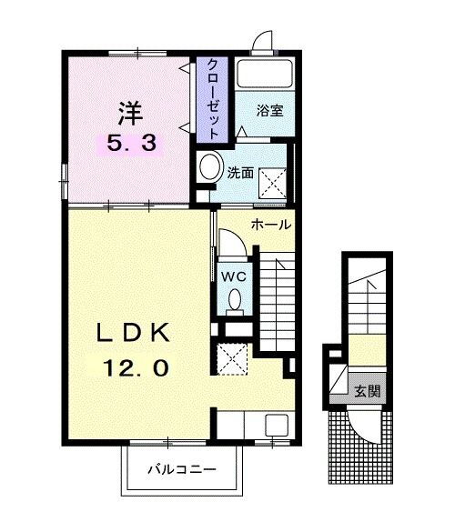 アビーダ　ひらき 2階 1LDK 賃貸物件詳細