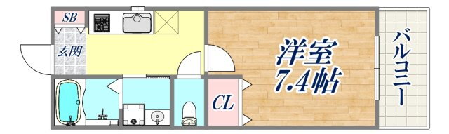 兵庫県神戸市中央区割塚通２ 灘駅 1K マンション 賃貸物件詳細