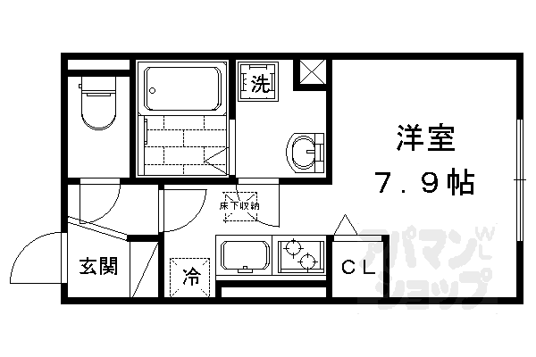 京都府京都市右京区龍安寺斎宮町 龍安寺駅 ワンルーム アパート 賃貸物件詳細