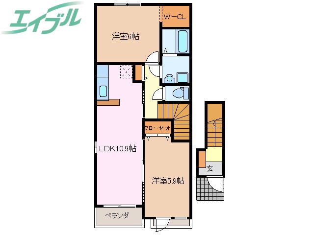 三重県多気郡明和町大字斎宮 斎宮駅 2LDK アパート 賃貸物件詳細