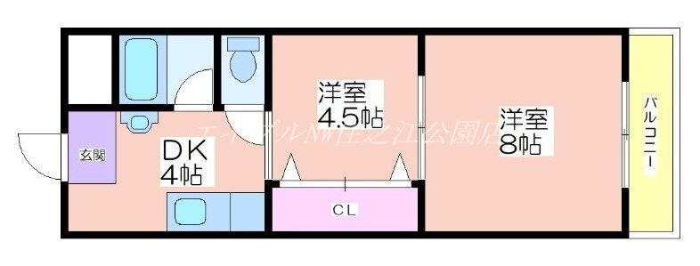 トーカイプラザ弐号館 3階 2DK 賃貸物件詳細