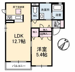 山口県下関市山の田西町 幡生駅 1LDK アパート 賃貸物件詳細