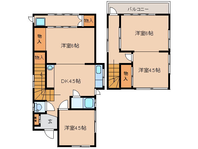 奈良県大和高田市大字池田 築山駅 4DK 一戸建て 賃貸物件詳細