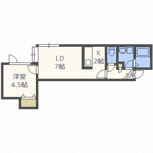 北海道札幌市厚別区厚別西二条５ 厚別駅 1LDK アパート 賃貸物件詳細