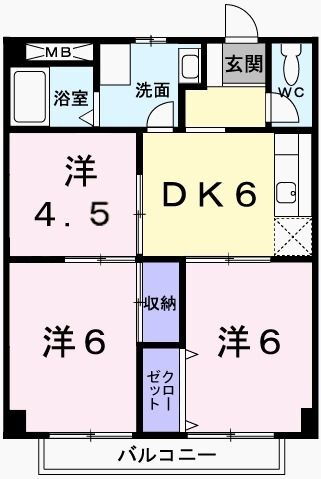 兵庫県相生市向陽台 相生駅 3DK アパート 賃貸物件詳細