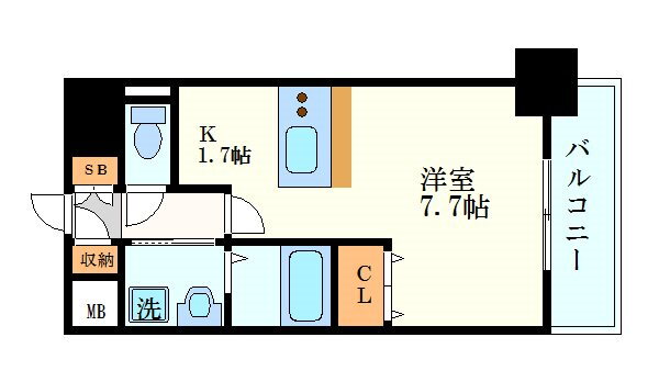 プレサンス名古屋駅前ヴェルロード 9階 ワンルーム 賃貸物件詳細