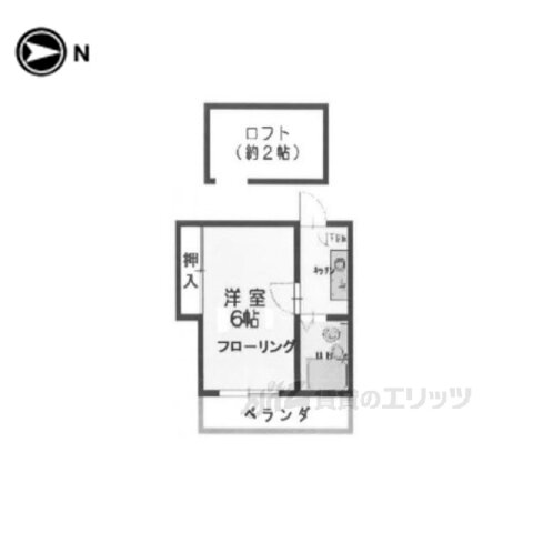 京都府京都市右京区嵯峨野有栖川町 太秦駅 1K アパート 賃貸物件詳細