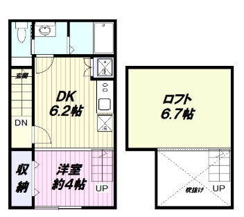 千葉県千葉市若葉区桜木北３ 都賀駅 1DK アパート 賃貸物件詳細