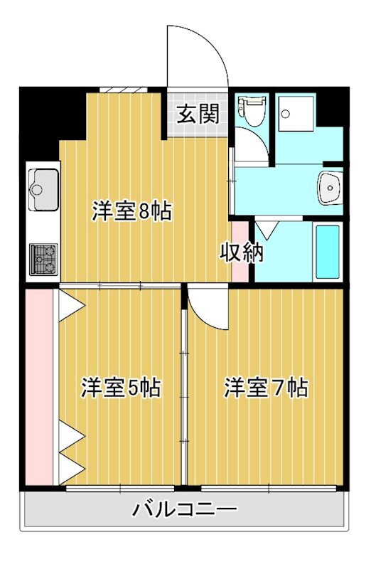 神奈川県横浜市港北区綱島西４ 綱島駅 2DK マンション 賃貸物件詳細