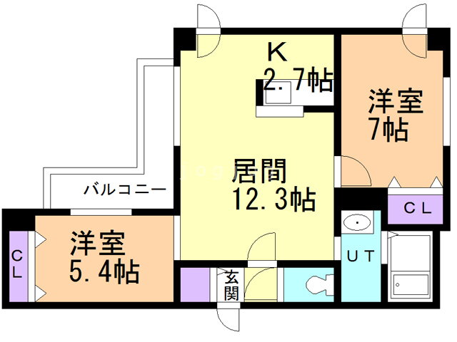 トロイメライ伏見 6階 2LDK 賃貸物件詳細