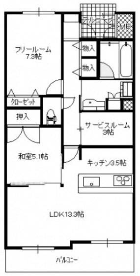 広島県広島市中区東白島町 白島駅 2SLDK マンション 賃貸物件詳細