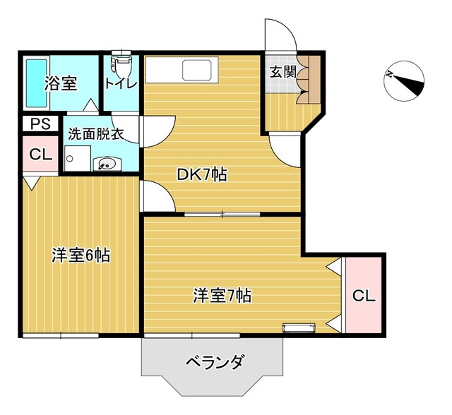 栃木県栃木市大森町 2DK アパート 賃貸物件詳細