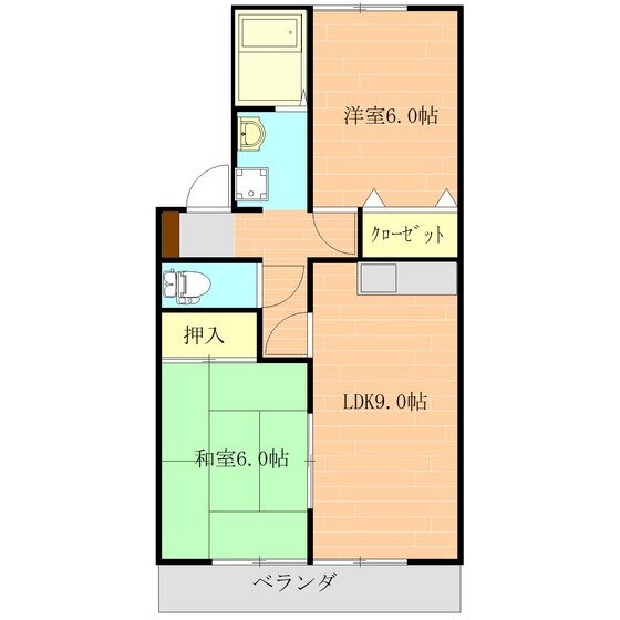 熊本県熊本市南区馬渡２ 平成駅 2LDK アパート 賃貸物件詳細