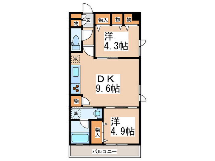 神奈川県横浜市都筑区茅ケ崎中央 センター南駅 2DK マンション 賃貸物件詳細