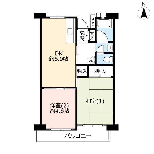 神奈川県横浜市金沢区並木１ 鳥浜駅 2DK マンション 賃貸物件詳細